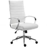 Poly and Bark Tremaine High Back Management Chair in White