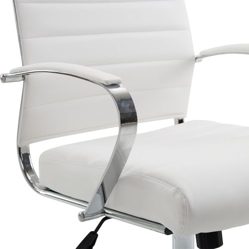  Poly and Bark Tremaine High Back Management Chair in White