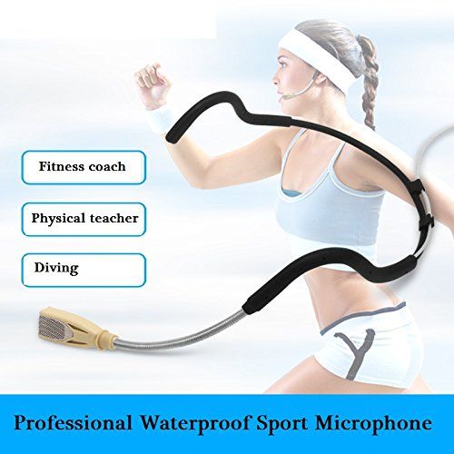  Poly audio UHF Waterproof Sweat-resistant Fitness headset Wireless Microphone Waterproof Sweatproof microphone
