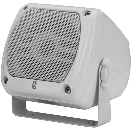  Poly-Planar Poly Planar #MA-840-W 4x4 Compact Box Speaker, White, 40 Watts