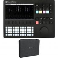 Polyend Tracker Tabletop Sampler, Wavetable Synthesizer and Sequencer with Hard Case - Black