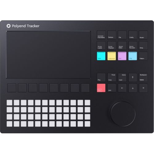  Polyend Tracker Tabletop Sampler, Wavetable Synthesizer and Sequencer with Hard Case - Black