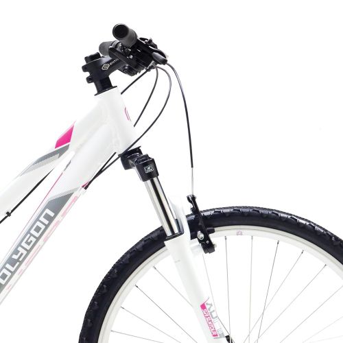  Polygon Bikes, Womens Premier 2, White/Pink, Hybrid Bike