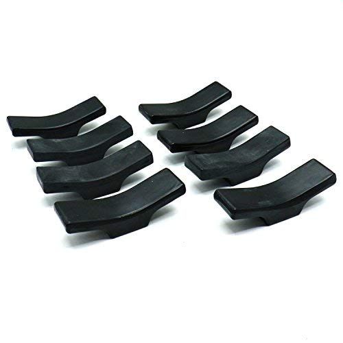  [아마존베스트]Pomeat Set of 8 Black Porcelain Knife Rests Chopstick Rest set