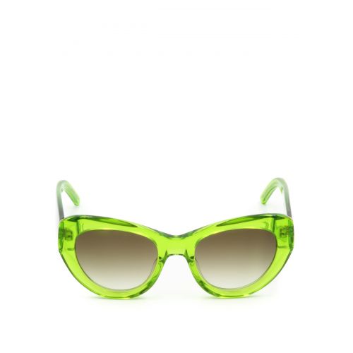  Pomellato Green frame cat-eye sunglasses