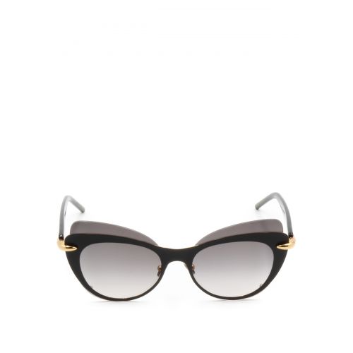  Pomellato Two-tone acetate cat-eye sunglasses