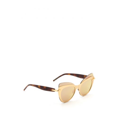  Pomellato Double cat-eye frame sunglasses