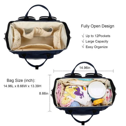  Pomelo Best Diaper Bag with Stroller Hook and Multiple Pockets - Amazon Vine