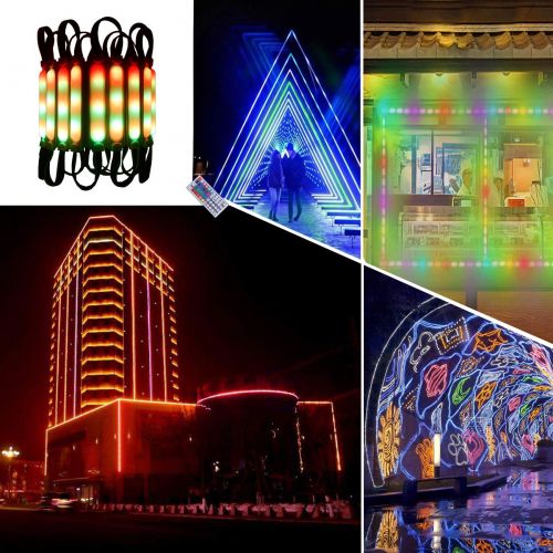  Window Lights Pomelotree led Signs Waterproof Storefront Lights 20ft 40 Pieces 5730 Super Bright LED Module Lights for Business and Advertising Decorative Light for Store(2 Packs)