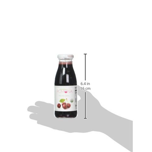  Pomona Organic POMONA Pure Tart Cherry Juice, 8.4 Ounce Bottle (Pack of 12), Cold Pressed Organic Juice,...