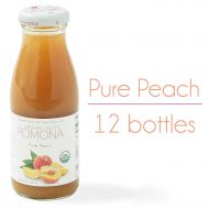 Pomona Organic POMONA Pure Peach Juice, 8.4 Ounce Bottle (Pack of 12), Cold Pressed Organic Juice, Non-GMO,...