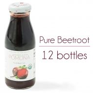 Pomona Organic POMONA Organic Pure Beet Juice, 8.4 Ounce Bottle (Pack of 12), Cold Pressed Organic Juice,...