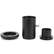 Pomya Telescope Eyepiece Extension Tube Adapter, 1.25inch Telescope Extension Tube M42 Thread T-Mount Adapter T2 Ring for Nikon Camera