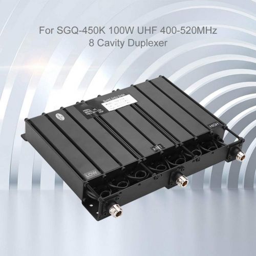  Pomya UHF Repeater Duplexer 100W 400-520MHz 8 Cavity Duplexer for SGQ-450K 100W N/SMA Connector Exer Diplexer for Radio Repeater