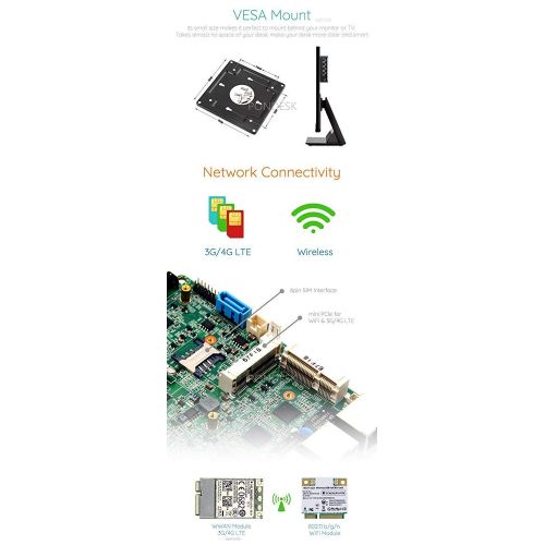  Pondesk Perfect pfSense, Sophos, Untangle, Ubuntu, ClearOS, Freebsd, Monowall, Debian etc Intel AES-NI Atom E3845 4 LAN with WiFi LTE HD Fanless Firewall Appliance Router(0GB RAM,120GB mSA