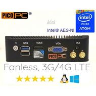 Pondesk Perfect pfSense, Sophos, Untangle, Ubuntu, ClearOS, Freebsd, Monowall, Debian etc Intel AES-NI Atom E3845 4 LAN with WiFi LTE HD Fanless Firewall Appliance Router(4GB RAM,32GB mSAT