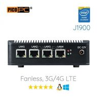 Pondesk Perfect pfSense, Sophos, Untangle, Ubuntu, ClearOS, Freebsd, MonowaIl, Debian Intel Celeron Quad Core J1900 4 LAN PICO PC with WiFi Firewall Router Fanless 2GB RAM, 16GB SSD Mini P