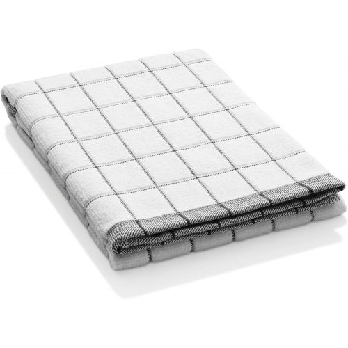  Ponnyc E-Cloth Black & White Super-Absorbent Microfibre Tea Towel