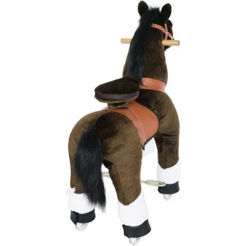  PonyCycle Pony Cycle Riding Horse Chocolate Brown with White Hoof- Med. Riding Horse
