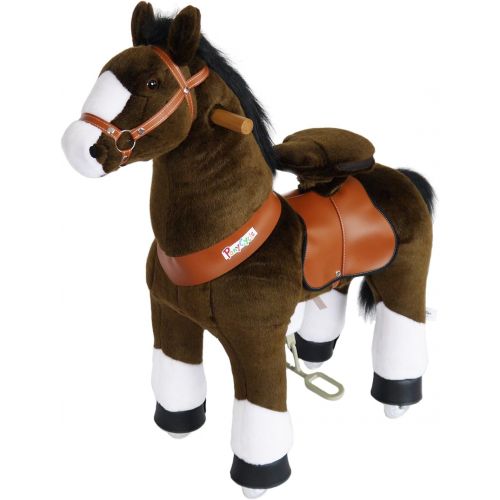  PonyCycle Pony Cycle Riding Horse Chocolate Brown with White Hoof- Med. Riding Horse