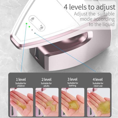  Ponydash Automatic Soap Dispenser Touchless, Dish Hand Free Auto Sensor Soap Dispenser | Liquid 450ml Countertop/Wall Mounted Soap Dispenser for Kitchen Sink Shower Bathroom -2-Yea