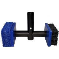 Pool Tile Brush Scrubber 2-in-1 Scrub and Scour Waterline Tile Scale Cleaner - Easily Clean Swimming Pool Tiles Flip Brush