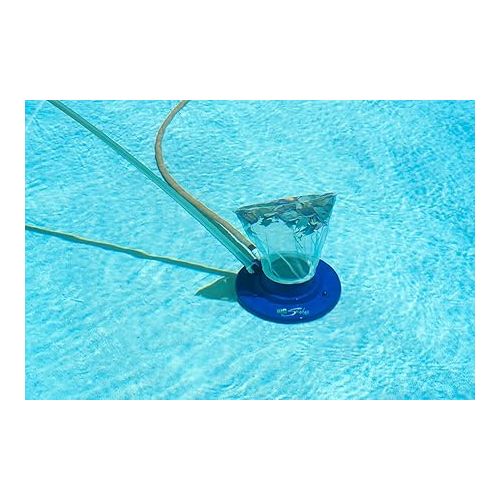  Poolmaster 28300 Big Sucker Manual Swimming Pool Leaf Vacuum Head, Blue