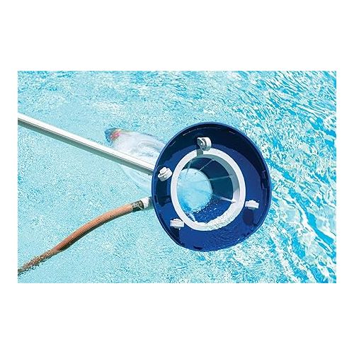  Poolmaster 28300 Big Sucker Manual Swimming Pool Leaf Vacuum Head, Blue