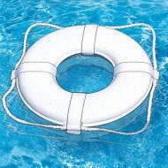 Poolmaster 55550 US, 24-Inch Coast Guard Approved Life Ring Buoy, Diameter, White