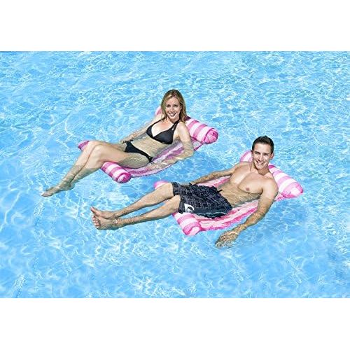  Poolmaster Swimming Pool Water Hammock Lounge, Pink, Model:07436