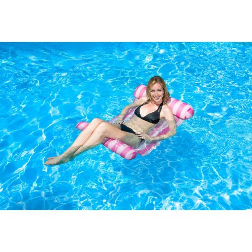  Poolmaster Swimming Pool Water Hammock Lounge, Pink, Model:07436