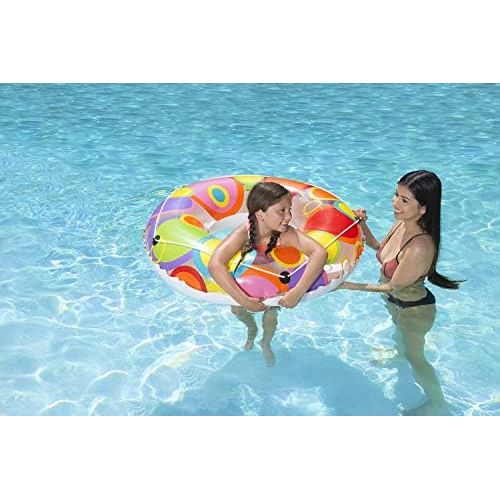  Poolmaster 48-Inch Swimming Pool Tube Float, Bright Circles