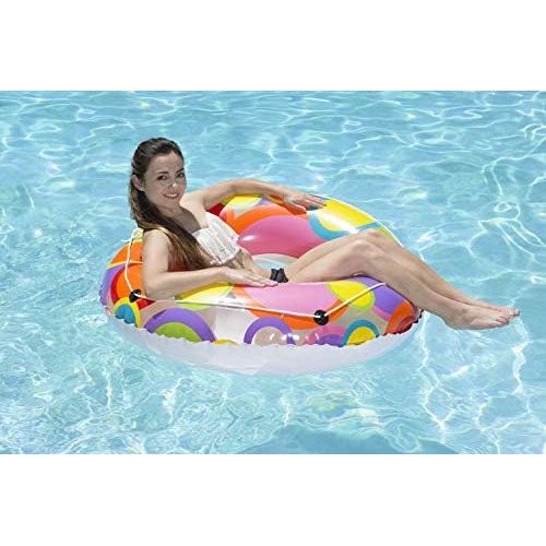  Poolmaster 48-Inch Swimming Pool Tube Float, Bright Circles