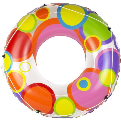  Poolmaster 48-Inch Swimming Pool Tube Float, Bright Circles