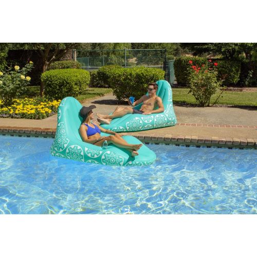  Poolmaster 85551 Imperial Lounge Deluxe Swimming Pool Float & Patio Furniture Multicolor