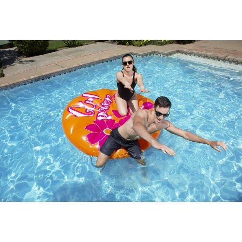  Poolmaster GIRLPOWER Island Inflatable Swimming Pool Float