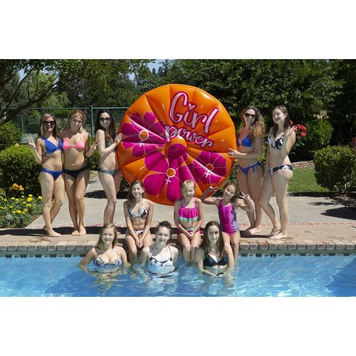  Poolmaster GIRLPOWER Island Inflatable Swimming Pool Float