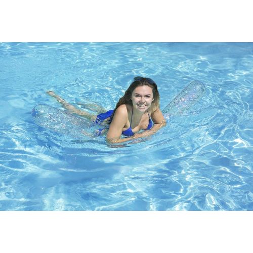  Poolmaster 81739 60-Inch Silver Glitter Swimming Pool Float Noodle, Multicolor