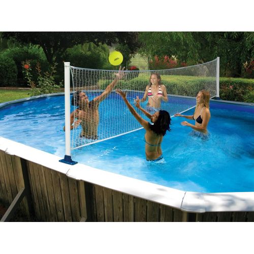  Poolmaster Swimming Pool Basketball and Volleyball Game Combo, Above-Ground Pool