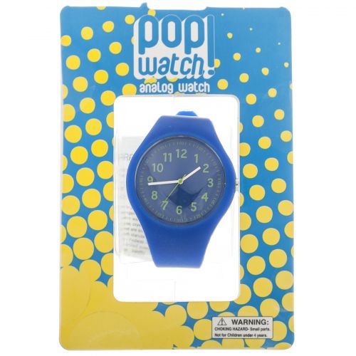  Pop Kids Round Rubber Navy Blue Sport Watch by Airwalk