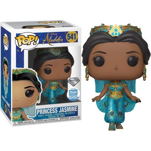  Pop Movies: Aladdin - Diamond Glitter Princess Jasmine Figure, Multicolor