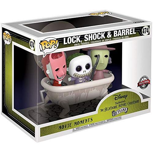  POP! Funko Movie Moments: Disneys The Nightmare Before Christmas Lock,Shock & Barrel (Exclusive) #474