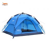 Pop up tent 3-4 Persons Waterproof Family/Party Tent 3-1 Use Double Camping Tent with Rain Proof Easy to Set up Lightweight Portable Tent Perfect for Camping/Picnic/Beach Holiday