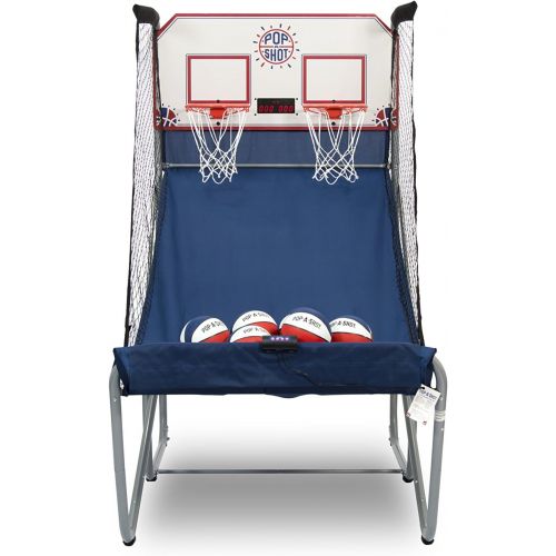  [아마존베스트]Pop-A-Shot Official Home Dual Shot Basketball Arcade Game  10 Individual Games  Durable Construction  Near 100% Scoring Accuracy  Multiple Height Settings  Large LED Scoring S