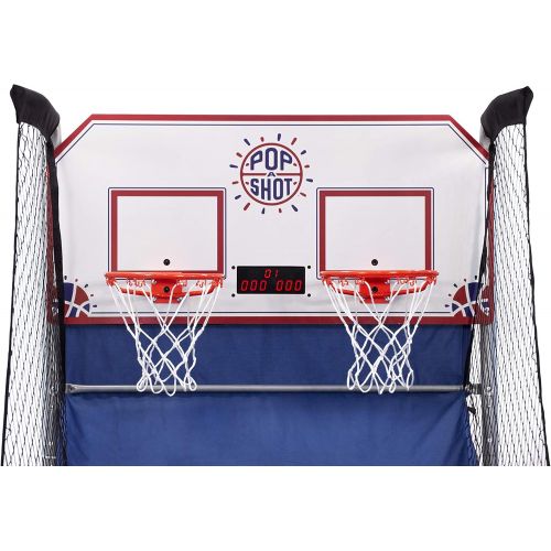  [아마존베스트]Pop-A-Shot Official Home Dual Shot Basketball Arcade Game  10 Individual Games  Durable Construction  Near 100% Scoring Accuracy  Multiple Height Settings  Large LED Scoring S