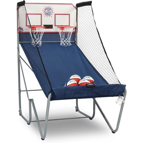  [아마존베스트]Pop-A-Shot Official Home Dual Shot Basketball Arcade Game  10 Individual Games  Durable Construction  Near 100% Scoring Accuracy  Multiple Height Settings  Large LED Scoring S