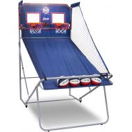 Pop-A-Shot Official Dual Shot Sport Basketball Arcade Game  10 Games  6 Audio Options  Durable Construction  Easy Fold Up