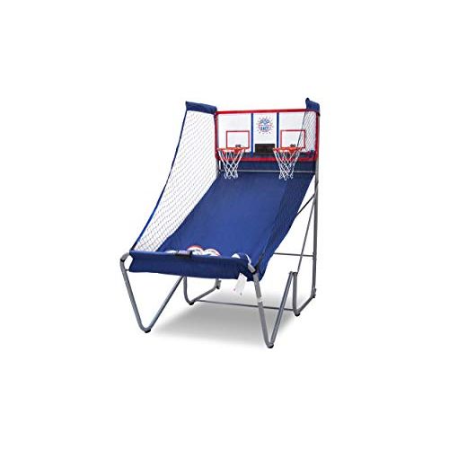  Pop-A-Shot Official Indoor/Outdoor Dual Shot Basketball Arcade Game - Weather Resistant - 16 Different Games - 6 Audio Options - Near 100% Scoring Accuracy - Large LED Scoreboard