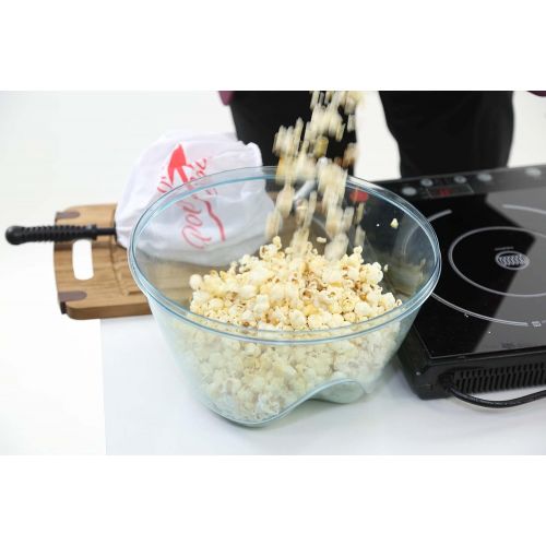  [아마존베스트]Popcornloop Home cinema set consisting of 1 x popcornloop stirrer, 1 x replacement hood, 1 x gold quality popcorn corn 500 g - popcorn maker popcorn maker popcorn machine - making