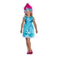 Poppy Classic W/Headband Trolls Costume, Blue, X-Small (3T-4T)